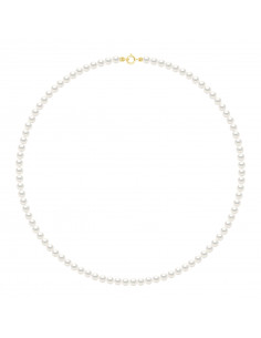 Collier Rang de Perles de Culture Rondes 4-5 mm avec Fermoir Or - 5 Coloris - RIKITEA