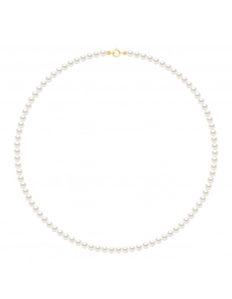 Collier Rang de Perles de Culture Rondes 4-5 mm avec Fermoir Or - 5 Coloris - RIKITEA