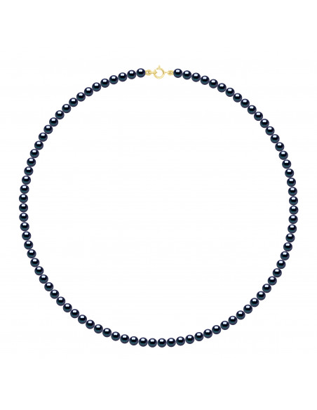 Collana per perline di coltura rotonda 4-5 mm con chiusura d'oro - 5 colori - Rikitea