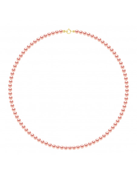 Collana per perline di coltura rotonda 4-5 mm con chiusura d'oro - 5 colori - Rikitea