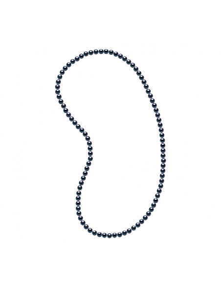 Cultura semi-redondeada Seguridad de la perla 6 mm - Longitud 80 cm - 4 colores - Martina