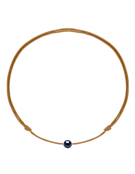 Collar de lujo enlace deslizante Cultura negra Cuenta 9 mm - 9 Color del cordón - Mona