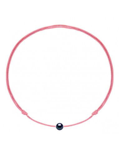 Collana di lusso Collana scorrevole Collegamento Black Cultura per perle 9 mm - 9 Colore cordone - MONA