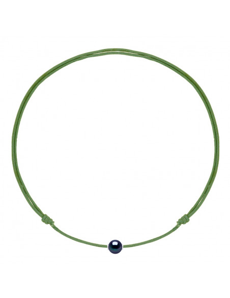 Collana di lusso Collana scorrevole Collegamento Black Cultura per perle 9 mm - 9 Colore cordone - MONA