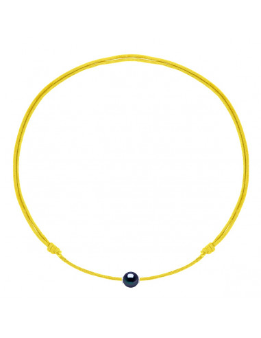 Collana di lusso Collana scorrevole Collegamento Black Cultura per perle 9 mm - 9 Colore cordone - MONA