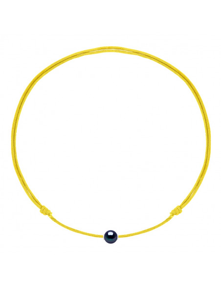 Collana di lusso Collana scorrevole Collegamento Black Cultura per perle 9 mm - 9 Colore cordone - MONA