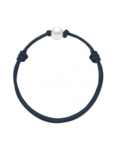 Bracciale con attacco scorrevole Bracciale Bianco Branzoni 9 mm - 12 Colori del cavo - ANA