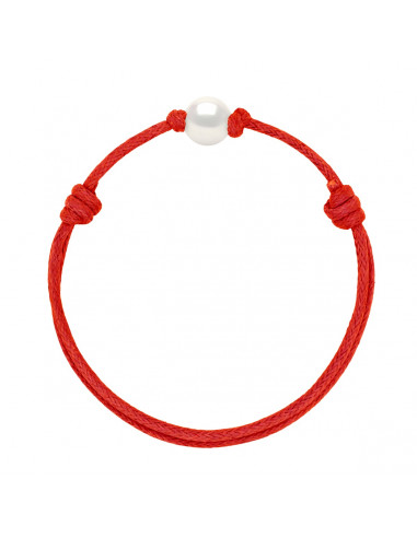 Bracciale con attacco scorrevole Bracciale Bianco Branzoni 9 mm - 12 Colori del cavo - ANA