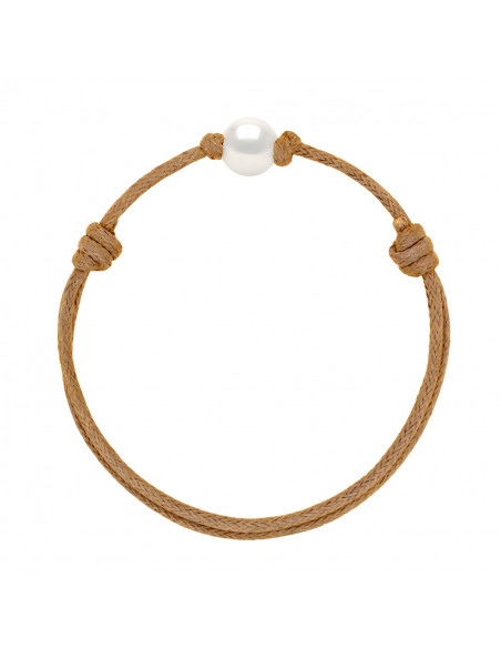 Bracciale con attacco scorrevole Bracciale Bianco Branzoni 9 mm - 12 Colori del cavo - ANA