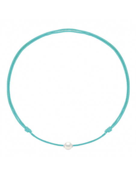 Collare di lusso che collega la coltura bianca della coltura bianca 9 mm - 9 Colore del cavo - ONA