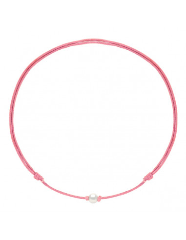 Collana di collegamento scorrevole Collana Bianco Cultura Branzone 9 mm - 12 Colori del cavo - ANA