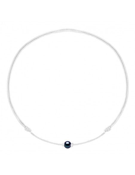 Collana con collegamento scorrevole Collana Black Culture Branzone 9 mm - 12 Color cavo - Maria