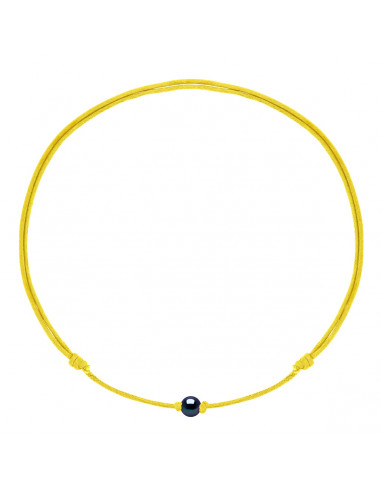 Collana con collegamento scorrevole Collana Black Culture Branzone 9 mm - 12 Color cavo - Maria