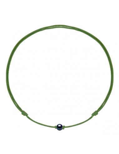 Collana con collegamento scorrevole Collana Black Culture Branzone 9 mm - 12 Color cavo - Maria