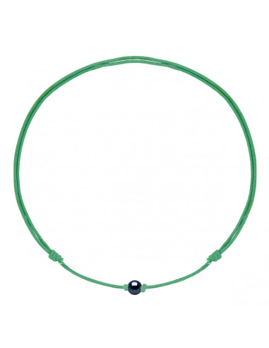 Collana con collegamento scorrevole Collana Black Culture Branzone 9 mm - 12 Color cavo - Maria