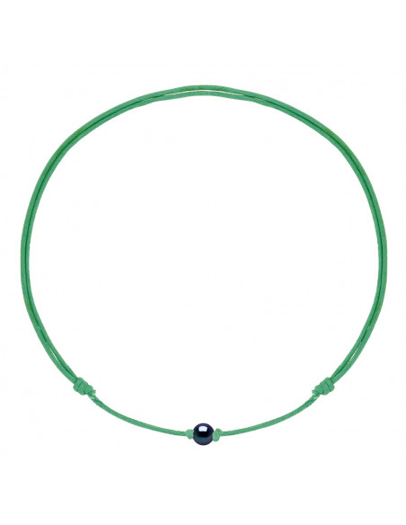 Collana con collegamento scorrevole Collana Black Culture Branzone 9 mm - 12 Color cavo - Maria