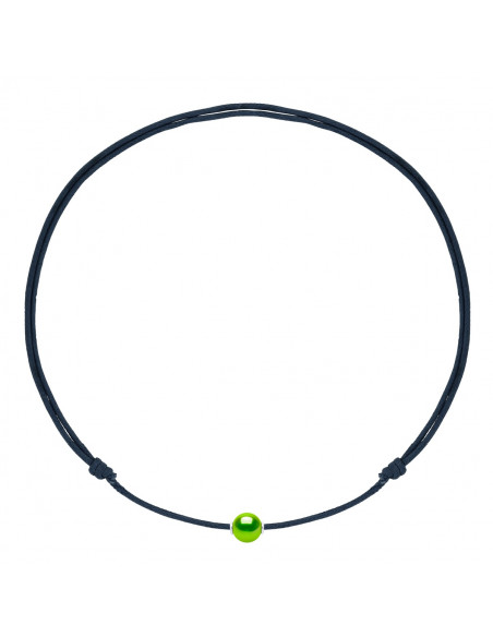 Collar Sliding Link Luxury Black Culture Brancello 10 mm - 8 Colori perla - Argento 925 - MIA