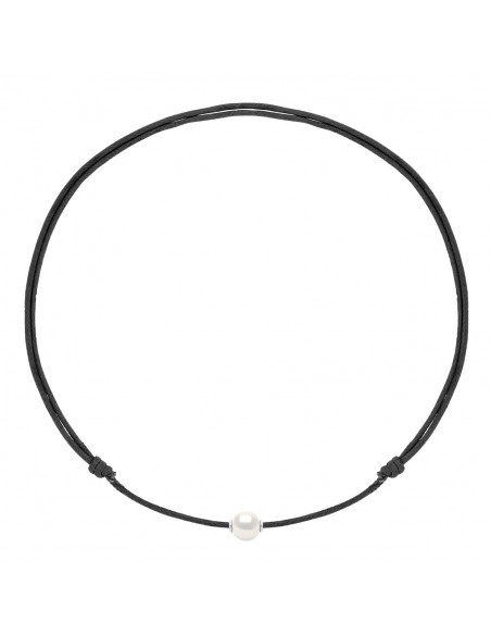 Collar Sliding Link Luxury Black Culture Brancello 10 mm - 8 Colori perla - Argento 925 - MIA