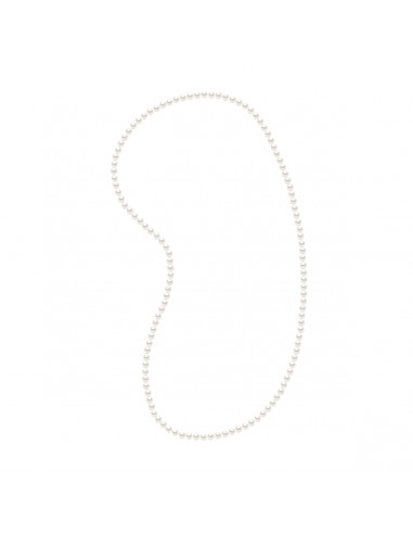 Collana Semi-tondo Perle di coltura 6mm - Lunghezza 80 cm - Disponibile in 3 colori - Xena