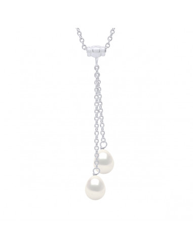 Collana Tu perline di cultura tu e me - 3 colori - Argento 925 - Luane