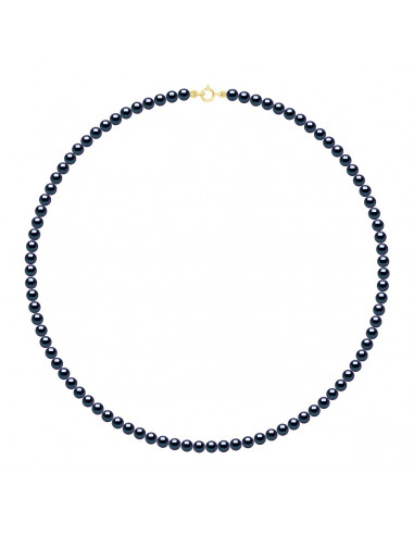 Clamp clasp yellow gold or white gold and round pearls 4 mm - 7 color - Veronika