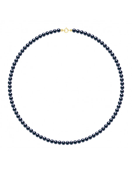 Clamp clasp yellow gold or white gold and round pearls 4 mm - 7 color - Veronika