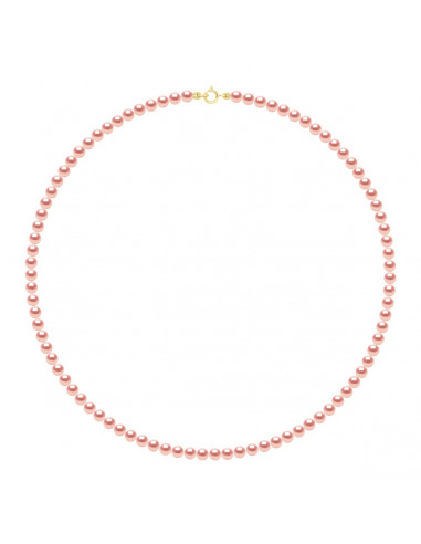 Clamp clasp yellow gold or white gold and round pearls 4 mm - 7 color - Veronika