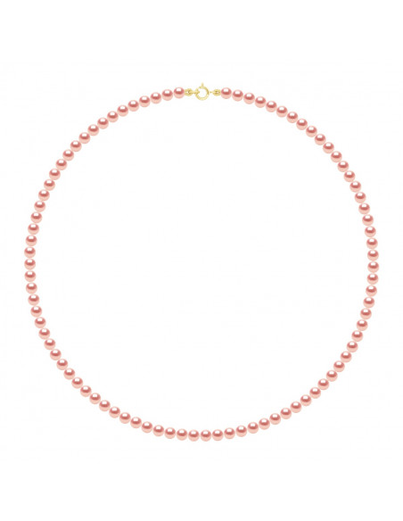 Clamp clasp yellow gold or white gold and round pearls 4 mm - 7 color - Veronika