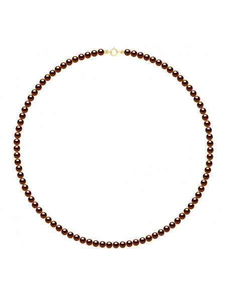 Clamp clasp yellow gold or white gold and round pearls 4 mm - 7 color - Veronika