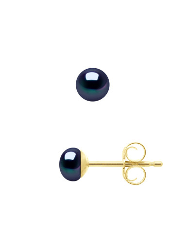 Vermeil Earrings - Culture Beads 4-5 mm - MIA