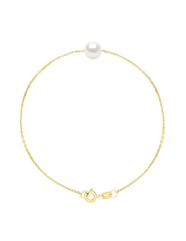 Braccialetto a catena Vermeil - Brandello di coltura rotonda 7 mm - Romy