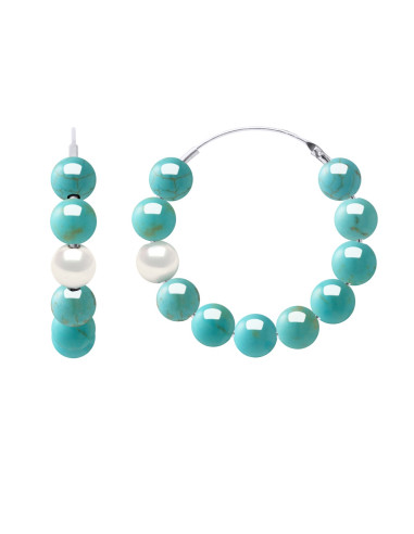 Natural Culture and Turquoise Beads - Silver 925 - Cassiopee