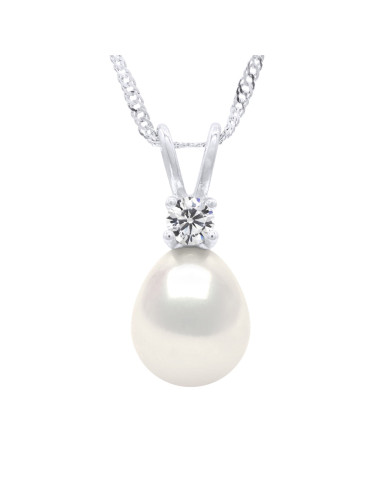 Echte Silber Silber Halskette Perle im venezianischen Kettenanhänger