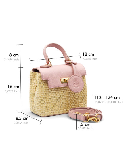 Piccola borsa Manihi - Rose