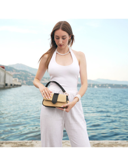 Borsa a tracolla Moorea - Nero