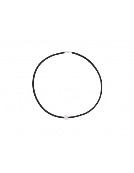 Collier Lien & Argent 925 Millièmes - Perle de Culture d'Eau Douce -Manufacture Royale des Perles du Pacifique