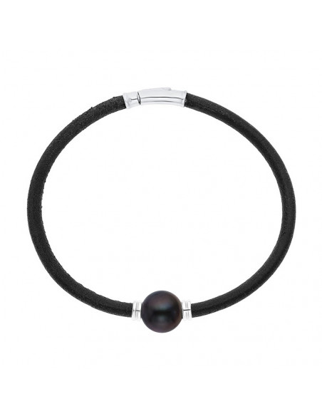 Chiusura con bracciale in origine perla e guscio d'argento argento