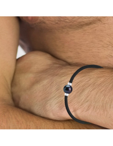 Cierre genuino de pulsera de perlas y cáscara de plata plateada