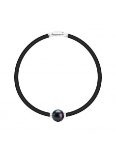 Bracelet Véritable Perle Fermoir et Viroles Argent massif