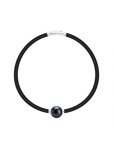 Chiusura con bracciale in origine perla e guscio d'argento argento