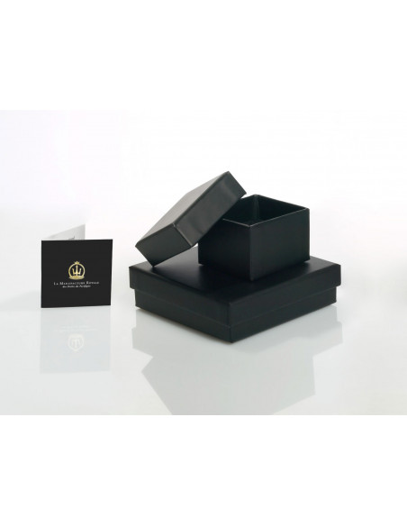 Collana in ciliegio in argento argento 3 Cavo nero per perle bianche autentiche