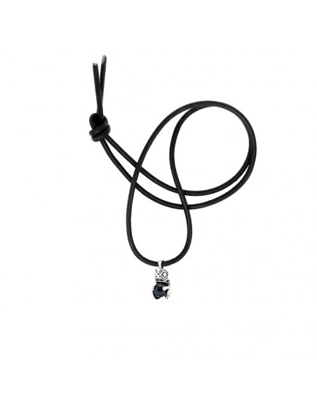 Collier Cuir à choisir Véritable Perle Noir Pendentif TRIBAL Argent