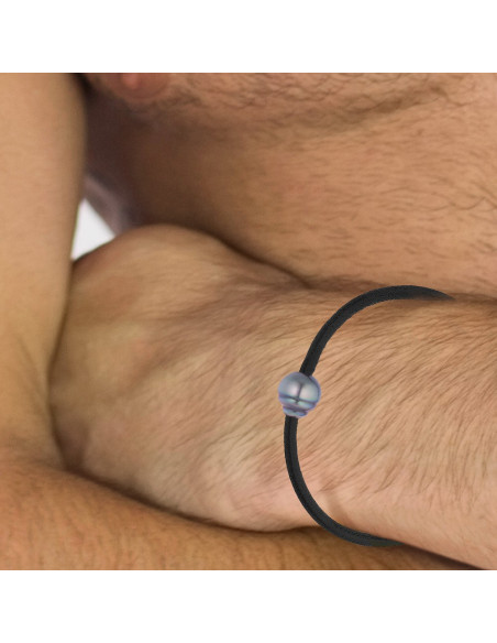Bracciale per perle Tahiziane NEOPRERENE CIRCLED - Argento 925 - Tepaku