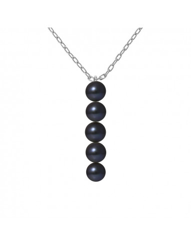 Collana talismana di vere perle e argento