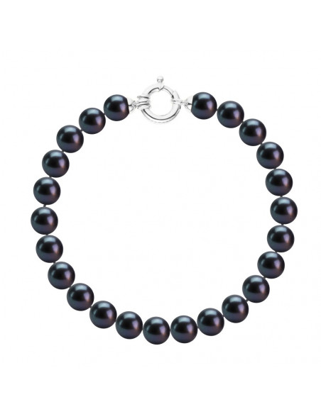 Gelbgold-Klemmarmband und echte weiße Perlen