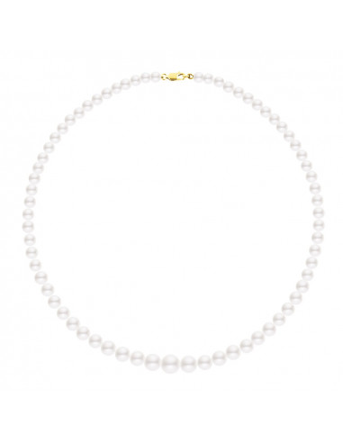 Collana Classifica in autunno della vera chiusura in oro per perle nere