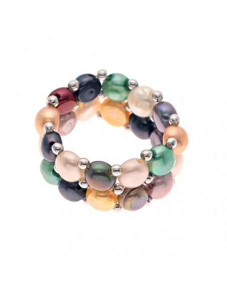 Anillo 2 Anillos Cargas de Cultura 4 mm - 4 Colores - LENA