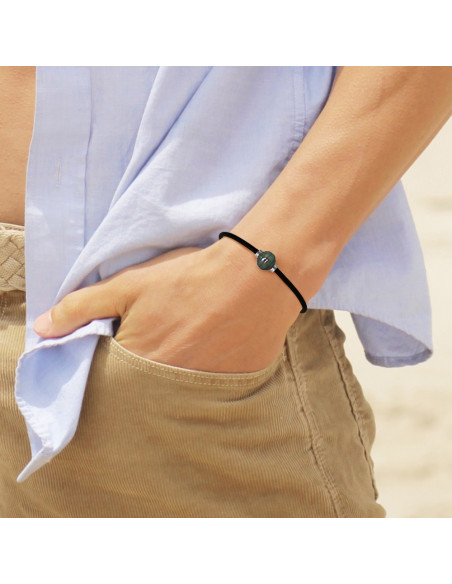 Neopren-Armband und wahre Tahitian-Perlmutt