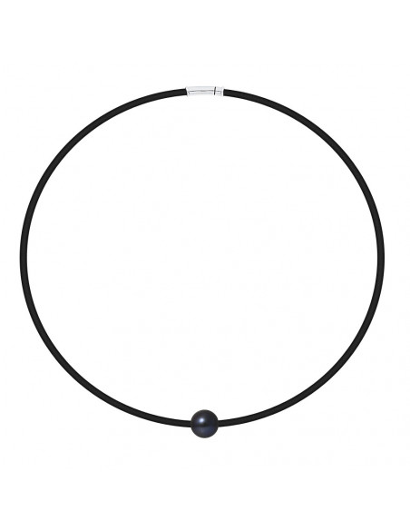 Collar de perlas genuinas y cierre de plata