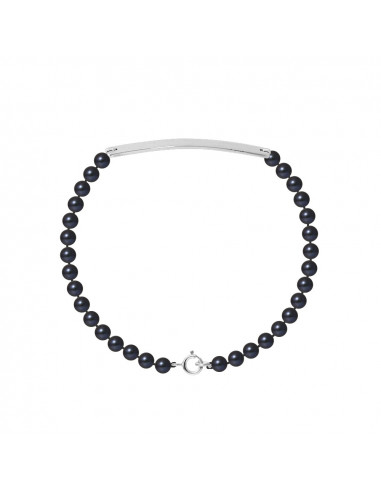 Braccialetto Gourmet Rank of Semi Turl Pearls 4 mm - Argento 925 - EMA